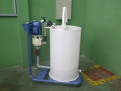 Bomba de preparação com sistema de envase Bomba de preparação com sistema de envase